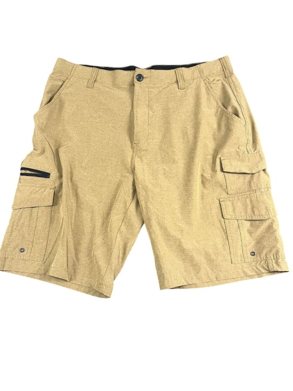 Iron Cargo Shorts Mens Size 38 Tan Multi-Pocket